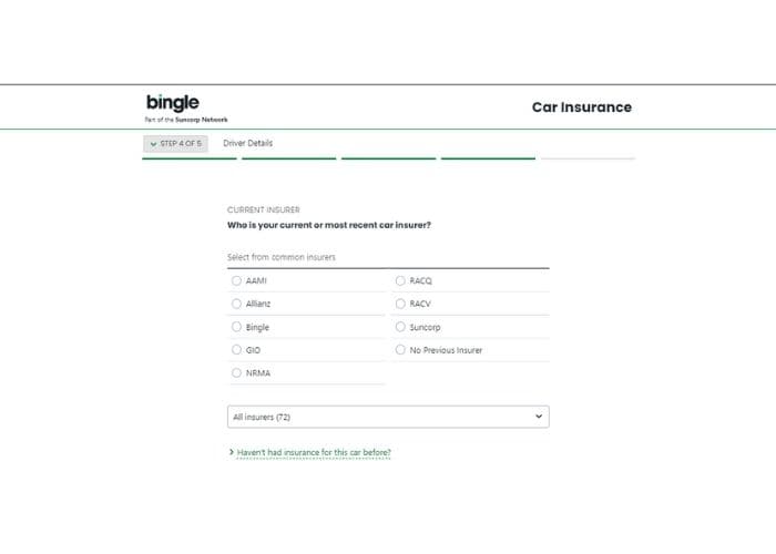 Guide to Register Bingle Car Insurance - Step 7
