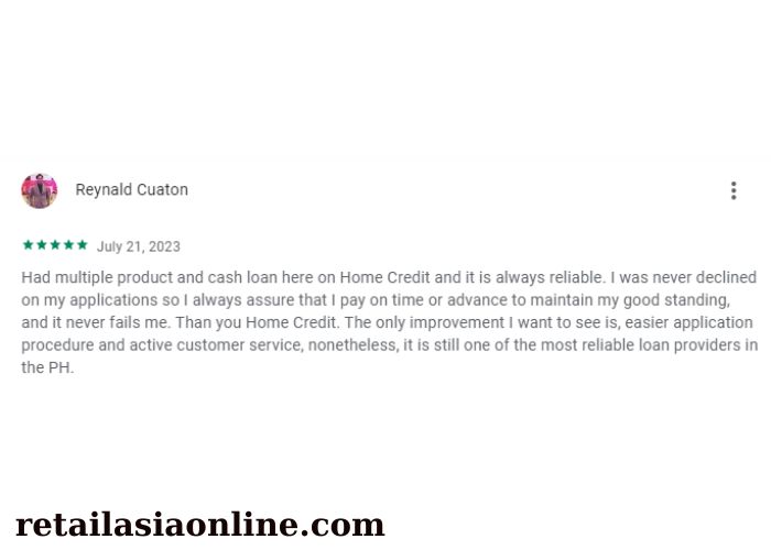 Home Credit cash loan feedback 2